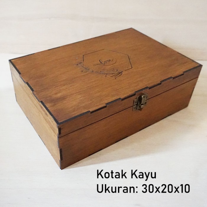 

KOtak Kayu Penyimpanan - wooden box - gift box 30X20X10