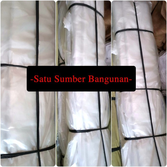 

PLASTIK COR Bening Transparan PE Terpal Clear Besar 1 Roll Rol Gulung