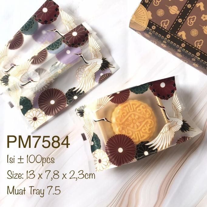 

Plastik Mooncake 75g PM7584 dng Lipatan Samping