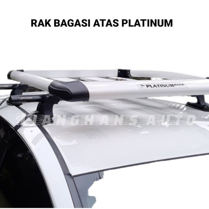 Paket Rak Bagasi Atas Mobil Platinum + Kaki Jepit Body Platinum
