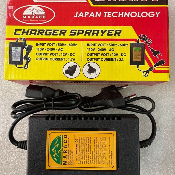 BISA COD CHARGER CAS AKI SPRAYER ELEKTRIK / KNAPSAK 12V 2AMPERE BISA COD