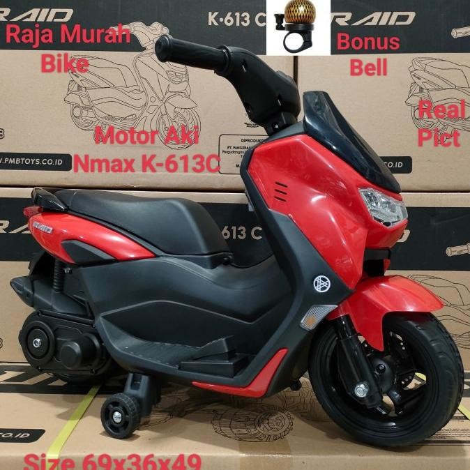 Motor Aki Nmax Raid K-613C Mainan Anak Motoran Aki Nmax Motor Aki Nmax Gmm