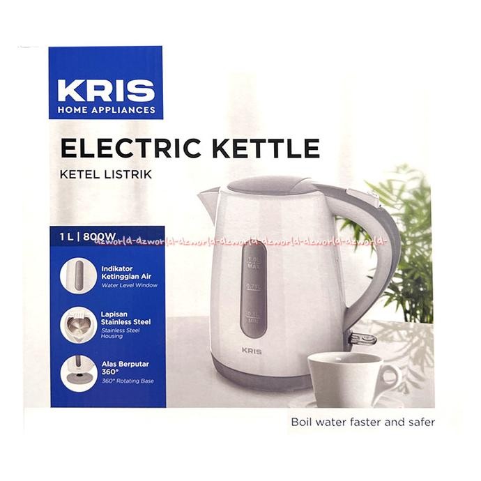 

Kris Water Kettle Teko Listrik Pemanas Air Cerek Listrik 1Liter Ketel