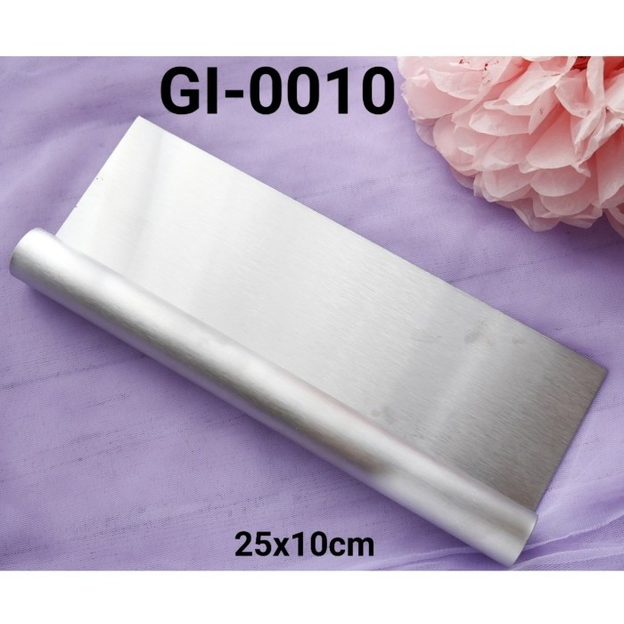 

Gi-0010 Cake Scrapper Scraper Ghalus Buttercream Stainless Steel