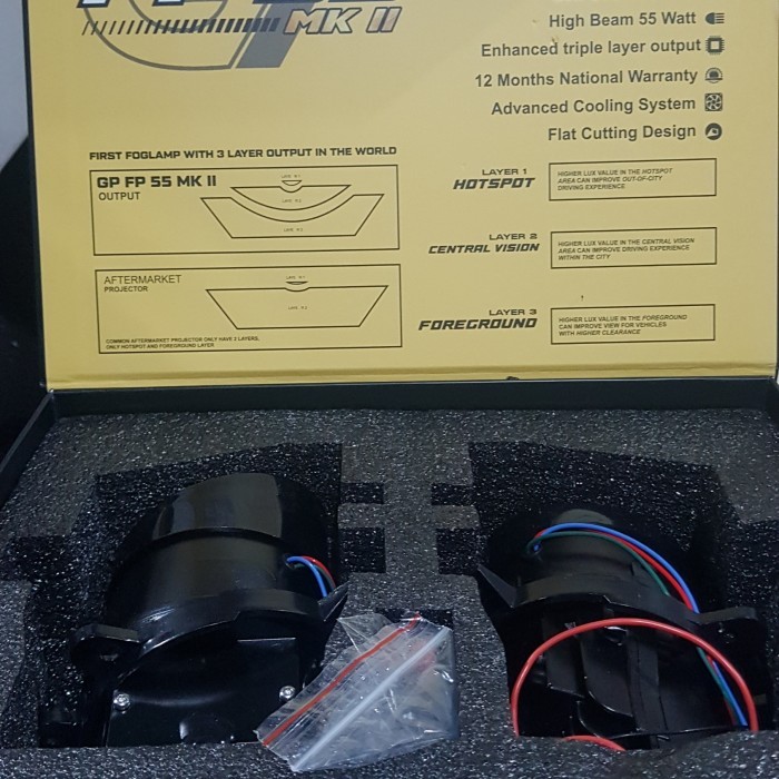 TERBARU - Beebot Foglamp Projector FP55 / Foglamp Projie 3" Garansi Resmi 12bln