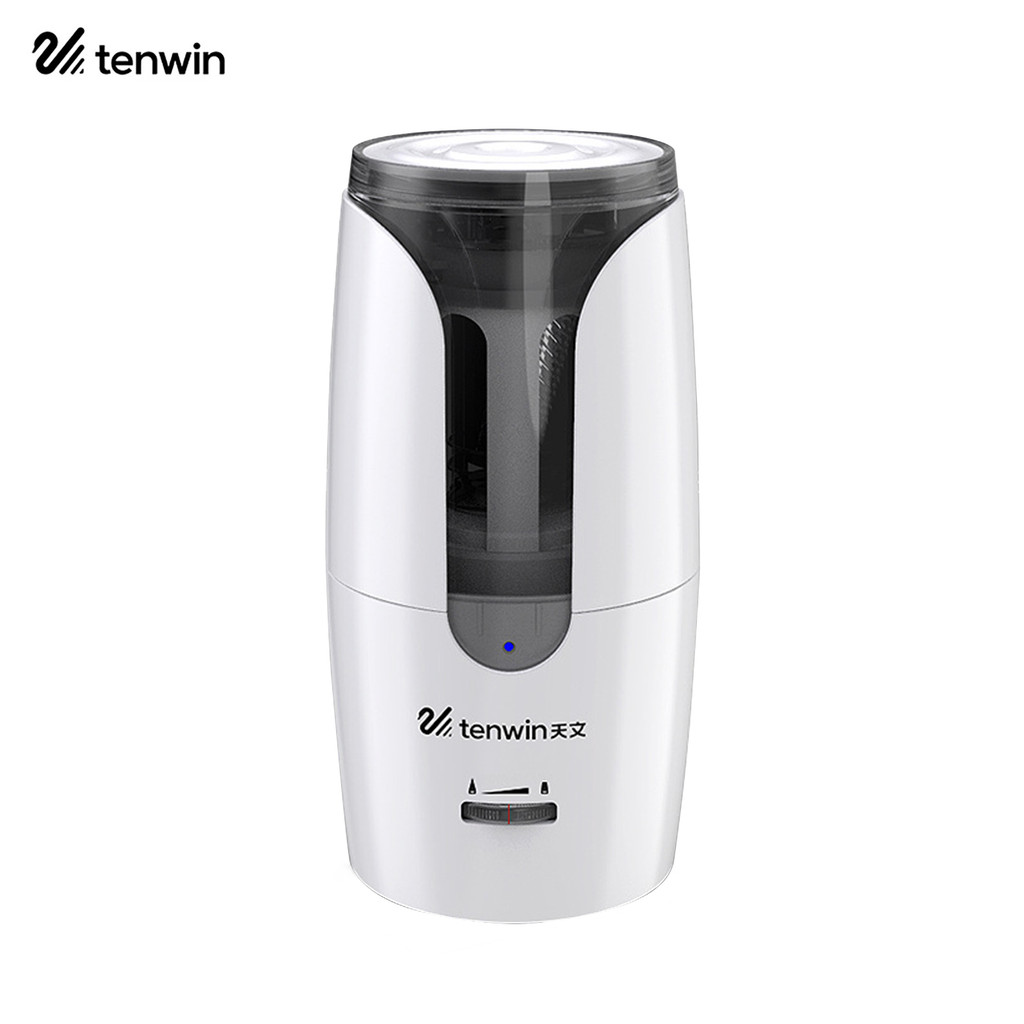 

Sharpener tenwin Automatic Electric Pencil Sharpener Heavy-Duty Helical Blade to Fast Sharpen Adjustable Sharpness for 6-12mm Pencil for Students Artists Home School Office Supplies