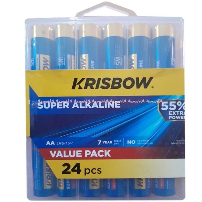 

Krisbow Ultra Premium AA 24 Pcs Baterai A2 Box