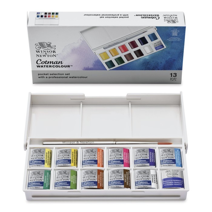 

TERMURAH - Winsor & Newton Cotman Watercolours Sketchers' Pocket Box