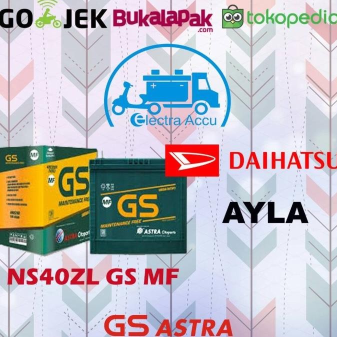 Aki Mobil Daihatsu Ayla GS astra NS40ZL Aki Kering