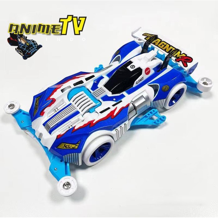 Rep Tamiya Mini 4wd Great Magnum R Blue Special Merk Jiepin FM-A
