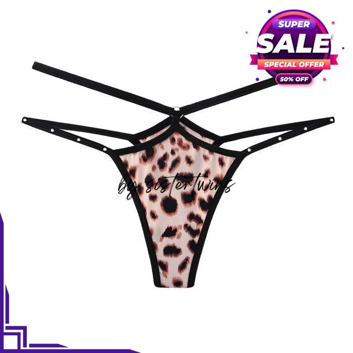 CD WANITA SEXY HOT G STRING MOTIF MACAN THONG BY SISTER TWINS STORE BEST QUALITY 