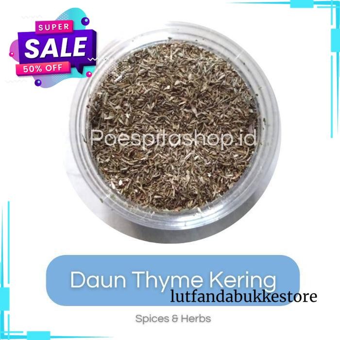 

DAUN THYME KERING/ DRIED THYME LEAVES/ REMPAH HERBA MASAKAN BEBAS ONGKIR !!