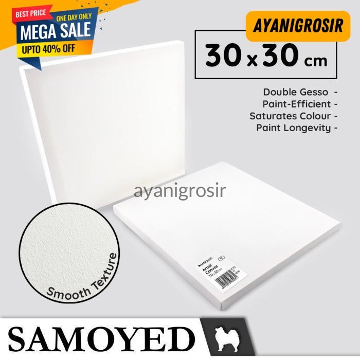 

PALING MURAH KANVAS LUKIS / ARTIST CANVAS BOARD / PANEL 30 X 30 CM SAMOYED ACVS-TC-3030 BY AYANI GROSIR !!