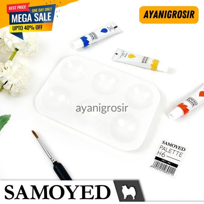 

PAKET HEMAT PALET LUKIS / CAT / PAINTING / PAINTER'S PALETTE SAMOYED PPLT-H6 BY AYANI GROSIR !!