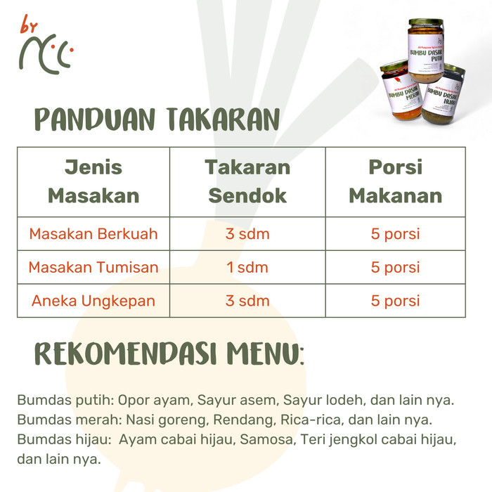 

By Ncc Bundling Bumbu Dasar Putih Merah Hijau Masak Praktis 300Gr