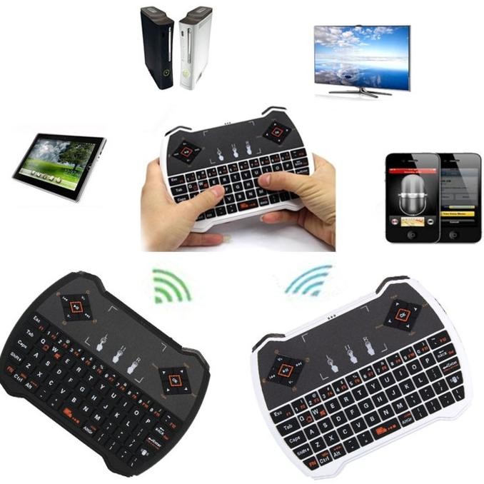 Mini Wireless Keyboard Mouse Rechargeable Touchpad - Gamepad L/R Model Restock