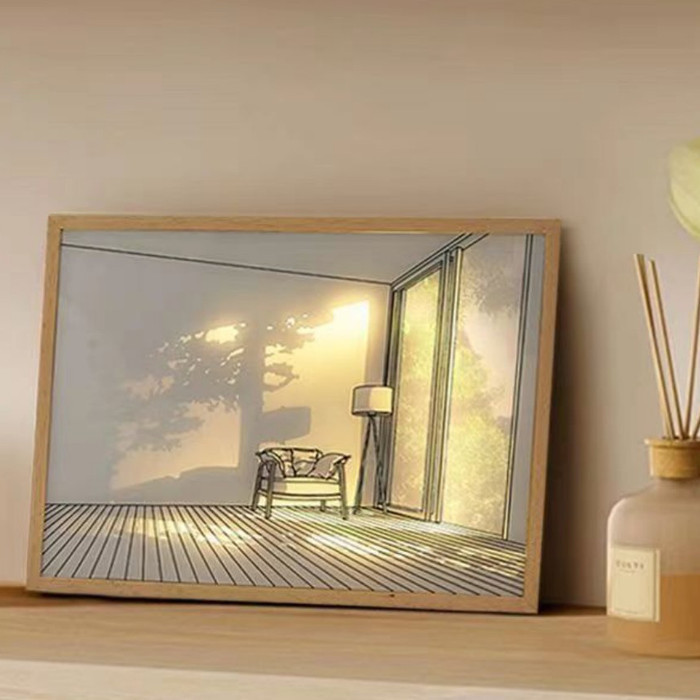 TERBARU Lukisan Cahaya Lampu Meja Hias 3D Foto Light Painting Lukisan Lampu Led kreatif 3 Warna HOT