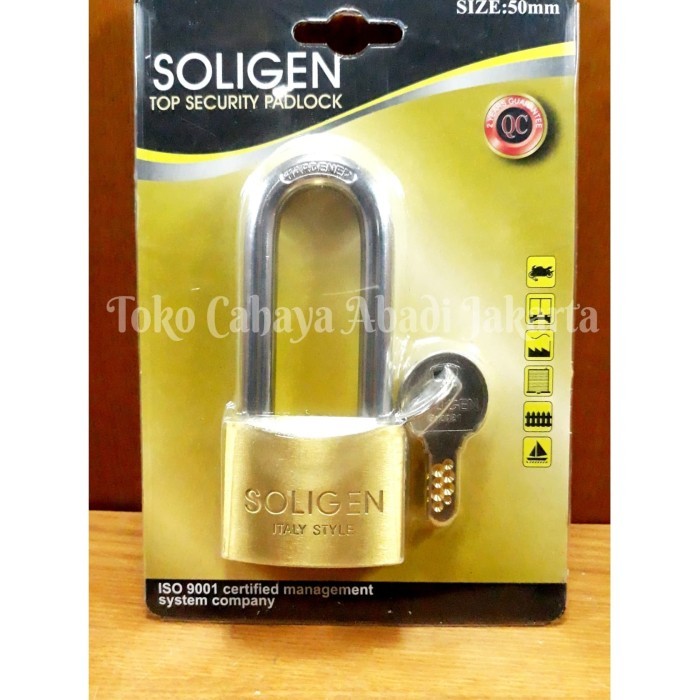 TERBARU Gembok Soligen 50 Panjang/ Gembok Soligen 50L