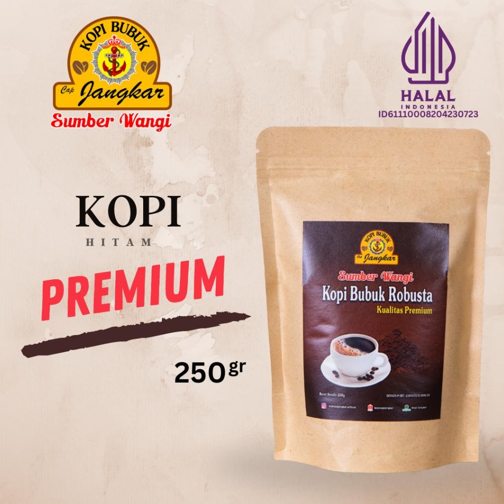 

Ready Kopi Bubuk Preum Cap Jangkar Khas Singkawang