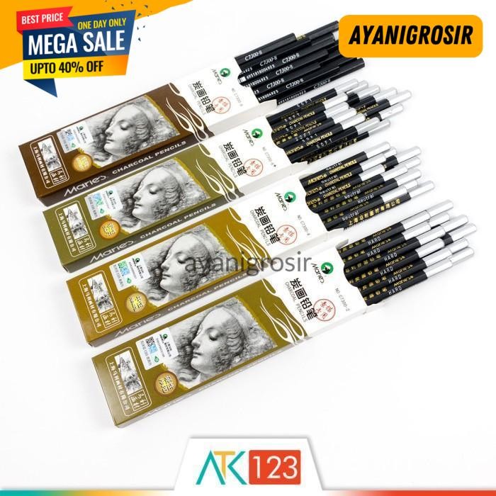 

TERLARIS PENSIL SKETSA ARANG / CHARCOAL SKETCH PENCIL MARIES C7300 BY AYANI GROSIR !!