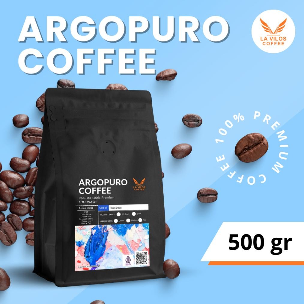 

Ready La Vilos - Kopi Bubuk Fine Robusta Gunung Argopuro Coffee Espresso Roast Beans Single Origin Gratis Ongkir!