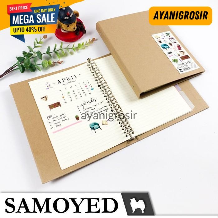 

GRATIS ONGKIR BINDER NOTE / LOOSE LEAF BINDER B5 - 26 RING SAMOYED BNSV-51 BY AYANI GROSIR !!