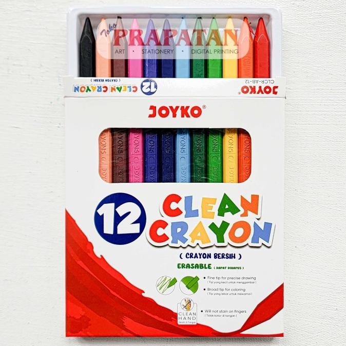 

Premium Quality Joyko Clean Crayon CLCR | Krayon Bersih