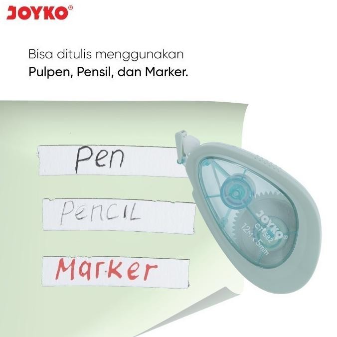 

Eksklusif Joyko Correction Tape CT-582 | Tip Ex Kertas