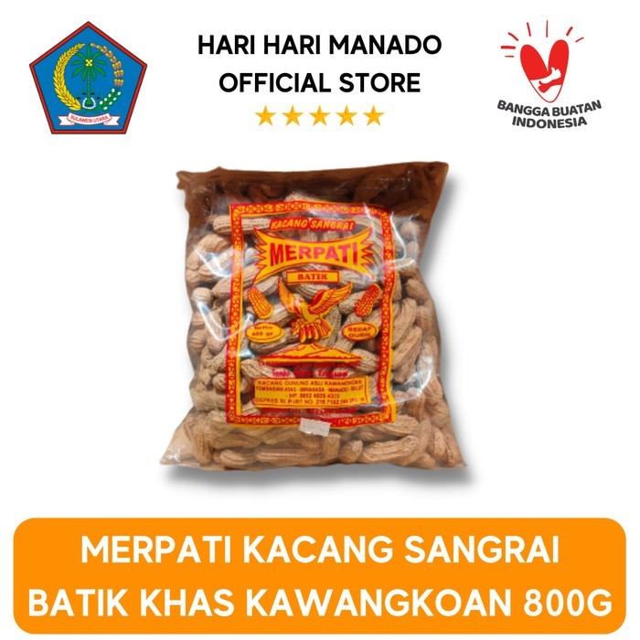 

GRATIS ONGKIR KACANG SANGRAI BATIK 800G - MERK MERPATI
