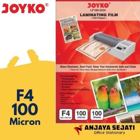 

Sale Laminating Joyko F4 ( Folio ) 100 Micron