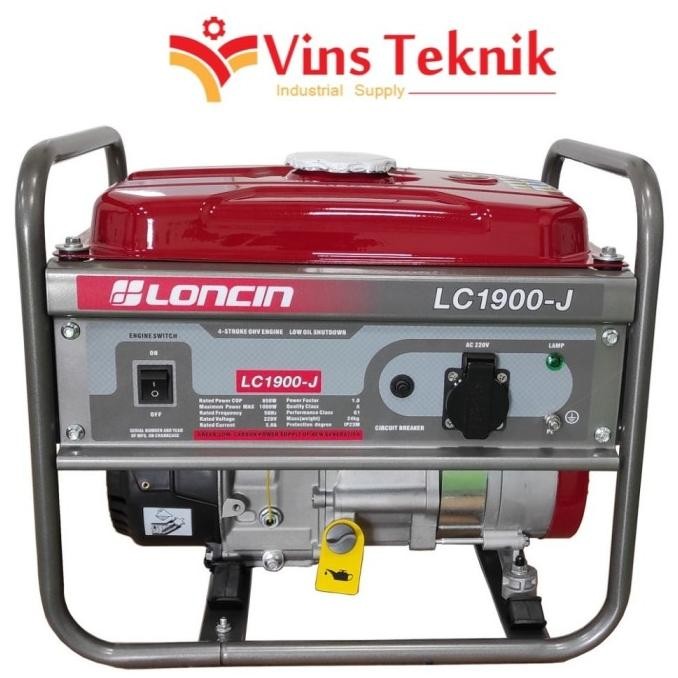 MESIN GENSET BENSIN LC 1900-J LONCIN GENERATOR LC1900-J 850 WATT