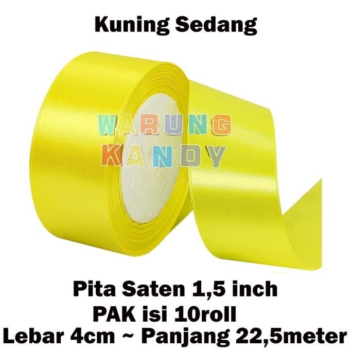 

Pita Saten Satin 1,5 Inch / 4Cm ~ Pak 10Roll [2]