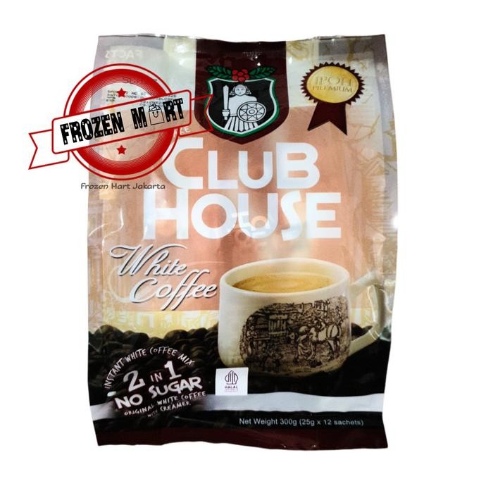 

CLUB HOUSE White Coffee 2 in 1 No Sugar / Kopi Instant Tanpa Gula 300G