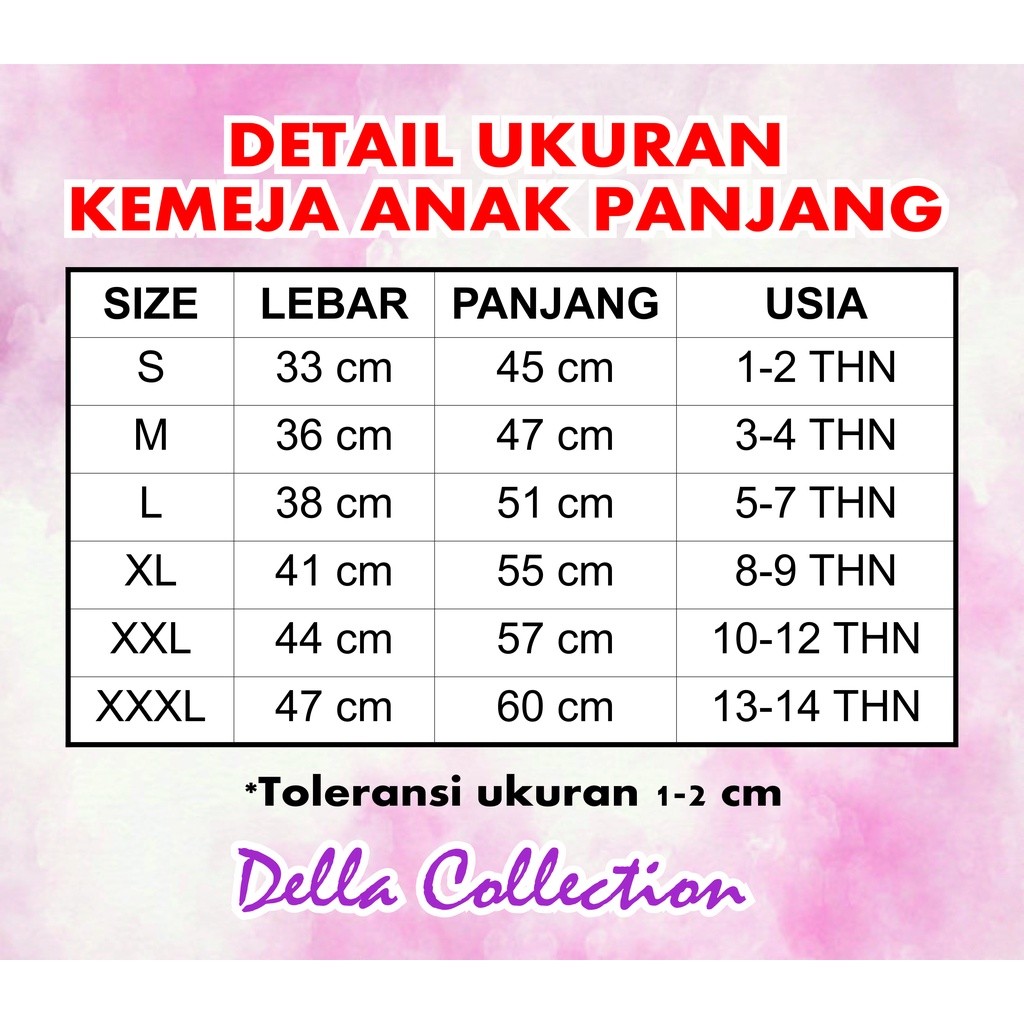 Kemeja Anak Cowok Hem Pria Dewasa Terbaru 2024 Fashion Bju Kekinian Tk Sd Smp Baju Batik Ank Laki Di