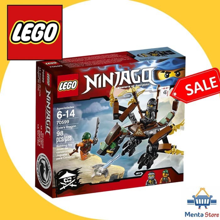 LEGO Ninjago # 70599 Cole's Dragon Ride Battle Brown Sword Wings Best
