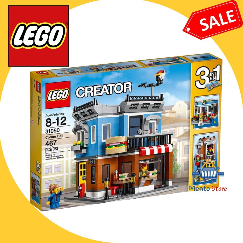 LEGO Creator # 31050 Corner Deli 3 in 1 Sandwiches Shop Flower Town