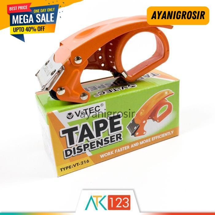 

PROMO TAPE CUTTER / DISPENSER / PEMOTONG LAKBAN V-TEC VT-216 BY AYANI GROSIR !!