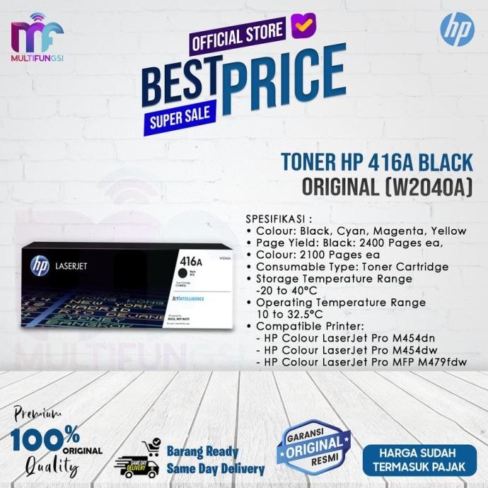 

Toner HP 416A Black / Cyan / Magenta / Yellow ( 1 Set ) Garansi Resmi