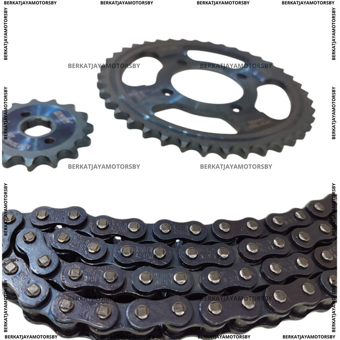 GEAR SET GIR SET CHAIN KIT GEAR PAKET KAGAWA SUPRA X LAMA