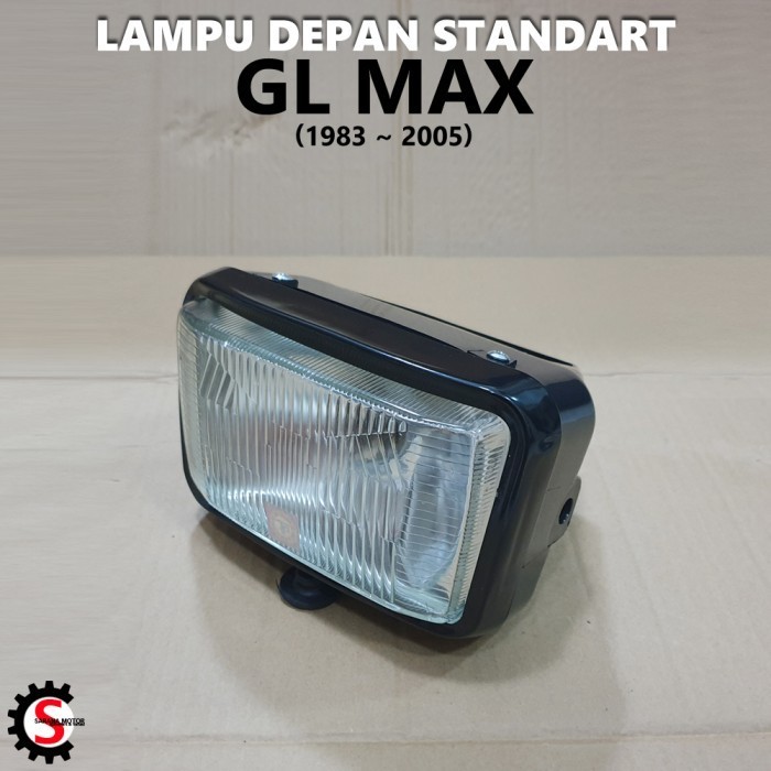 Reflektor Lampu Depan Assy Honda GL Max Kaca List Hitam
