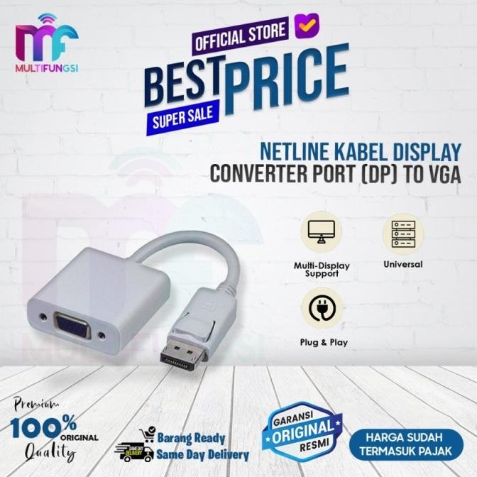 

Netline Kabel Adapter Converter Mini DP (Display Port) To VGA