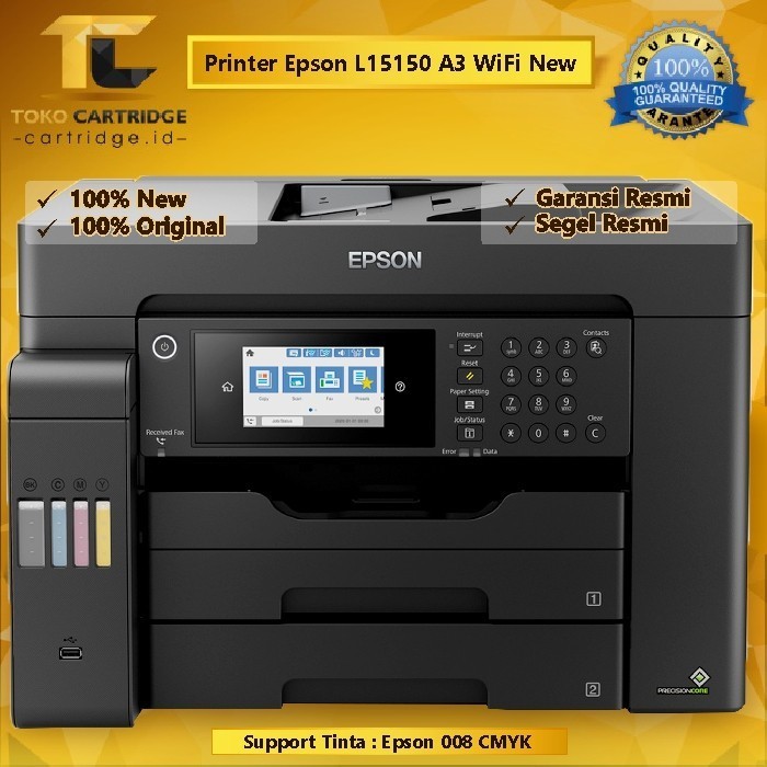 TERBARU - Printer Epson L15150 RESMI Print Scan Copy WiFi Wireless Duplex A3 A3+
