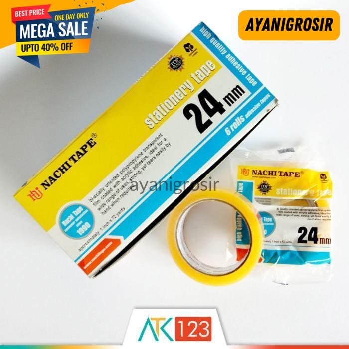 

BIG SALE SELOTIP BENING 24 MM (1'') - NACHI BY AYANI GROSIR !!