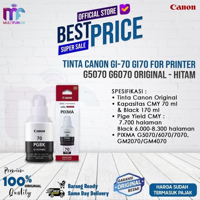 

Tinta Canon GI-70 GI70 For Printer G5070 G6070 Original