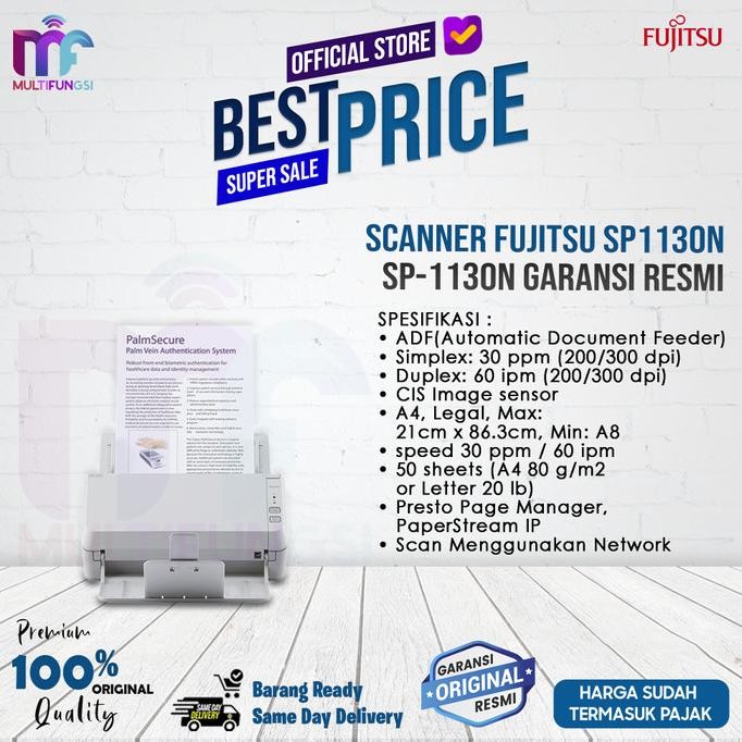 

Scanner Fujitsu / Ricoh SP1130N SP-1130N Garansi Resmi