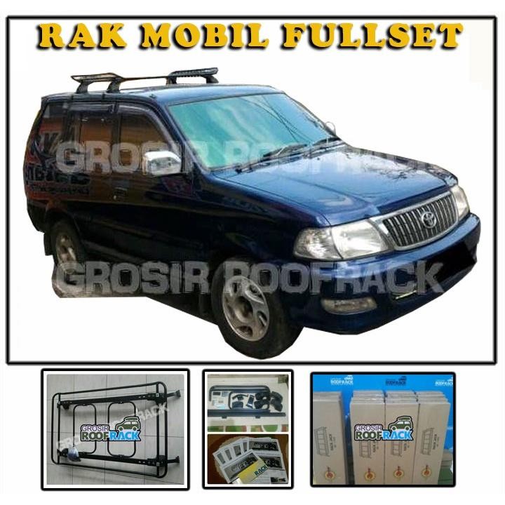 Roofrack Rak Mobil Kijang Lgx Starlet Katana Sedan  Sigra Calya Mazda Tambahan Bagasi Atas Fullset D