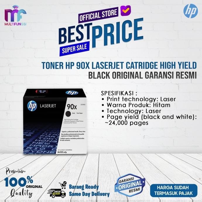 

Toner HP 90X Laserjet Catridge High Yield Black Original Garansi Resmi