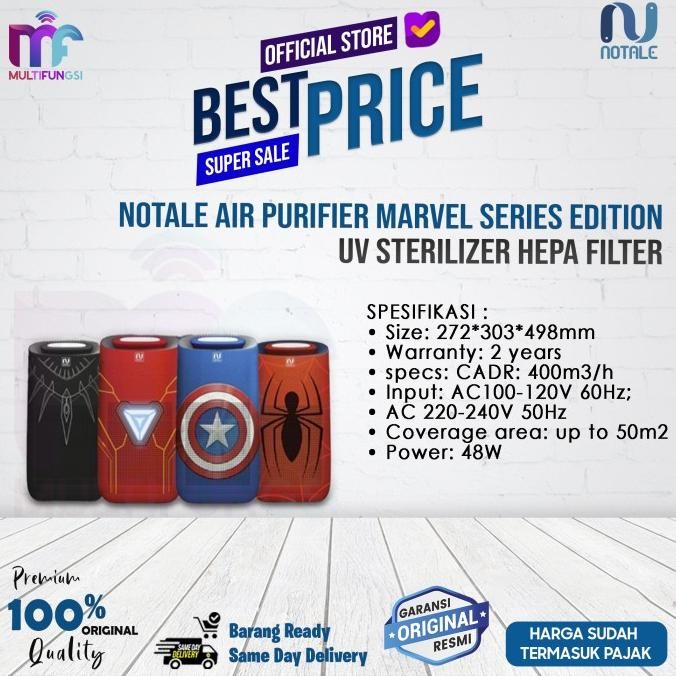 

Notale Air Purifier Marvel Series Edition UV Sterilizer Hepa Filter