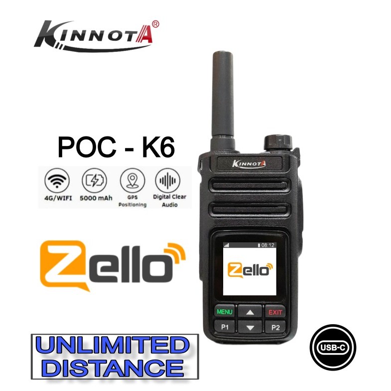 HT Kinnota POC-K6 4G Zello PoC Global