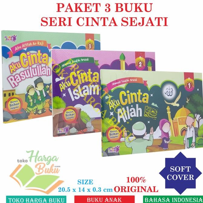 

Paket 3 Buku SERI CINTA SEJATI Aku Cinta Allah Islam Rasulullah MS